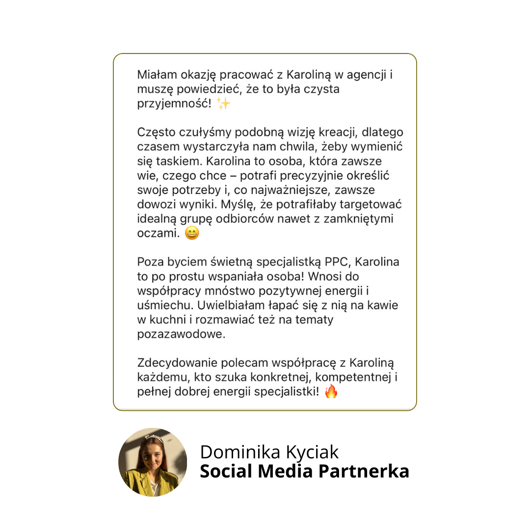 opinia o współpracy